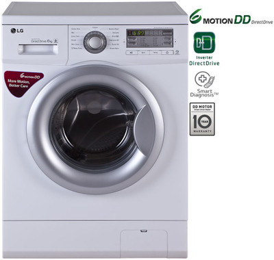 LG 6 kg Fully Automatic Front Load Washing Machine with In-built Heater(FH0B8NDL21), Blue white
LG 6 kg Fully Automatic Front Load Washing Machine with In-built Heater(FH0B8NDL21), Blue white