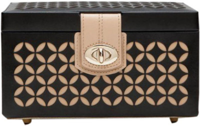 WOLF 3011.02 Watch Box(Black, Holds 6 Watches)