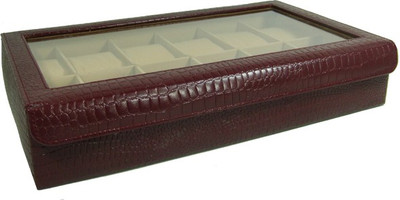 Essart Protection Cases for watches Watch Box(Cherry, Holds 12 Watches)