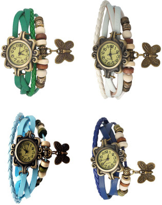 NS18 Vintage Butterfly Rakhi Combo of 4 Green, Sky Blue, White And Blue Watch - For Women
NS18 Vintage Butterfly Rakhi Combo of 4 Green, Sky Blue, White And Blue Watch - For Women