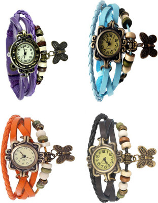 Kissu Vintage Rakhi Combo of 4 Purple, Orange, Sky Blue And Black Watch - For Women
Kissu Vintage Rakhi Combo of 4 Purple, Orange, Sky Blue And Black Watch - For Women