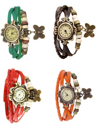 Kissu Vintage Rakhi Combo of 4 Green, Red, Brown And Orange Watch - For Women
Kissu Vintage Rakhi Combo of 4 Green, Red, Brown And Orange Watch - For Women