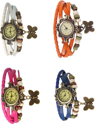 NS18 Vintage Butterfly Rakhi Combo of 4 White, Pink, Orange And Blue Watch - For Women
NS18 Vintage Butterfly Rakhi Combo of 4 White, Pink, Orange And Blue Watch - For Women