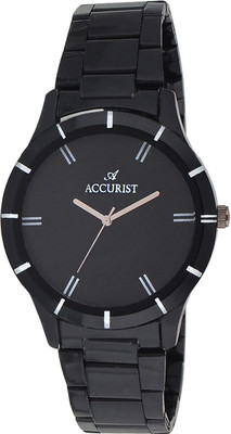 Accurist ACLW019 Black Elegant Stainless Steel Watch - For Men