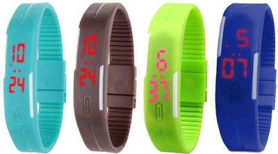 Kissu Led Magnet Band Combo of 4 Sky Blue, Brown, Green And Blue Watch - For Men & Women
Kissu Led Magnet Band Combo of 4 Sky Blue, Brown, Green And Blue Watch - For Men & Women