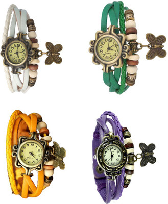 Kissu Vintage Rakhi Combo of 4 White, Yellow, Green And Purple Watch - For Women
Kissu Vintage Rakhi Combo of 4 White, Yellow, Green And Purple Watch - For Women