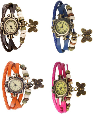 NS18 Vintage Butterfly Rakhi Combo of 4 Brown, Orange, Blue And Pink Watch - For Women
NS18 Vintage Butterfly Rakhi Combo of 4 Brown, Orange, Blue And Pink Watch - For Women