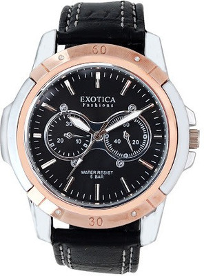 Exotica Fashions EFG-05-TT-Black-DS Basic Watch - For Men