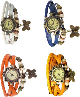NS18 Vintage Butterfly Rakhi Combo of 4 White, Orange, Blue And Yellow Watch - For Women
NS18 Vintage Butterfly Rakhi Combo of 4 White, Orange, Blue And Yellow Watch - For Women