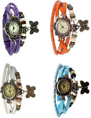 Kissu Vintage Rakhi Combo of 4 Purple, White, Orange And Sky Blue Watch - For Women
Kissu Vintage Rakhi Combo of 4 Purple, White, Orange And Sky Blue Watch - For Women