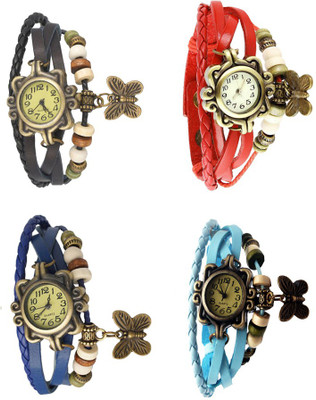 NS18 Vintage Butterfly Rakhi Combo of 4 Black, Blue, Red And Sky Blue Watch - For Women
NS18 Vintage Butterfly Rakhi Combo of 4 Black, Blue, Red And Sky Blue Watch - For Women