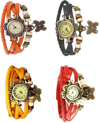 NS18 Vintage Butterfly Rakhi Combo of 4 Orange, Yellow, Black And Red Watch - For Women
NS18 Vintage Butterfly Rakhi Combo of 4 Orange, Yellow, Black And Red Watch - For Women