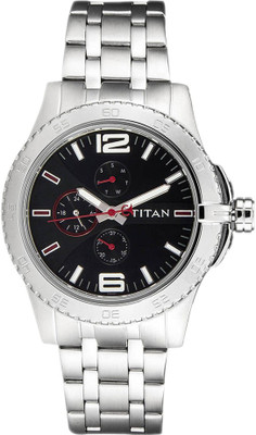Titan 9442SM01 Purple Watch - For Men