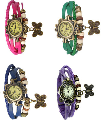 NS18 Vintage Butterfly Rakhi Combo of 4 Pink, Blue, Green And Purple Watch - For Women
NS18 Vintage Butterfly Rakhi Combo of 4 Pink, Blue, Green And Purple Watch - For Women