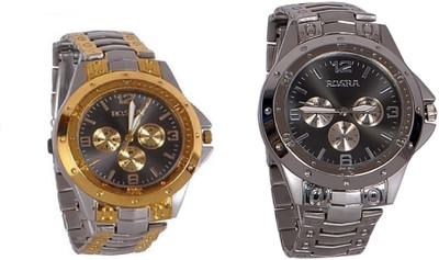 Rosra Silver-Gold-72 Watch - For Men