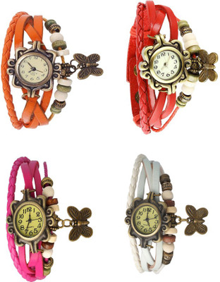 NS18 Vintage Butterfly Rakhi Combo of 4 Orange, Pink, Red And White Watch - For Women
NS18 Vintage Butterfly Rakhi Combo of 4 Orange, Pink, Red And White Watch - For Women