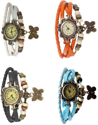 Kissu Vintage Rakhi Combo of 4 White, Black, Orange And Sky Blue Watch - For Women
Kissu Vintage Rakhi Combo of 4 White, Black, Orange And Sky Blue Watch - For Women