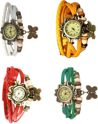 Kissu Vintage Rakhi Combo of 4 White, Red, Yellow And Green Watch - For Women
Kissu Vintage Rakhi Combo of 4 White, Red, Yellow And Green Watch - For Women