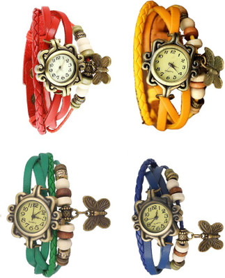 NS18 Vintage Butterfly Rakhi Combo of 4 Red, Green, Yellow And Blue Watch - For Women
NS18 Vintage Butterfly Rakhi Combo of 4 Red, Green, Yellow And Blue Watch - For Women