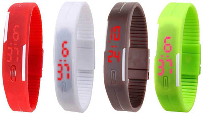 Kissu Led Magnet Band Combo of 4 Red, White, Brown And Green Watch - For Men & Women
Kissu Led Magnet Band Combo of 4 Red, White, Brown And Green Watch - For Men & Women