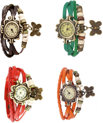 NS18 Vintage Butterfly Rakhi Combo of 4 Brown, Red, Green And Orange Watch - For Women
NS18 Vintage Butterfly Rakhi Combo of 4 Brown, Red, Green And Orange Watch - For Women