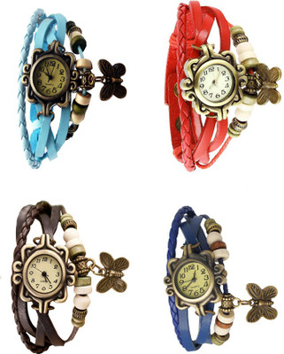 NS18 Vintage Butterfly Rakhi Combo of 4 Sky Blue, Brown, Red And Blue Watch - For Women
NS18 Vintage Butterfly Rakhi Combo of 4 Sky Blue, Brown, Red And Blue Watch - For Women