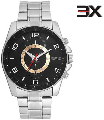 Exotica Fashions EFG-114-ST-Black-NS New Series Watch - For Men