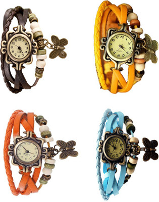 Kissu Vintage Rakhi Combo of 4 Brown, Orange, Yellow And Sky Blue Watch - For Women
Kissu Vintage Rakhi Combo of 4 Brown, Orange, Yellow And Sky Blue Watch - For Women