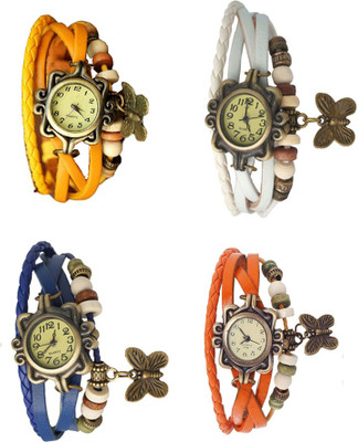 Kissu Vintage Rakhi Combo of 4 Yellow, Blue, White And Orange Watch - For Women
Kissu Vintage Rakhi Combo of 4 Yellow, Blue, White And Orange Watch - For Women