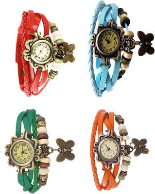 Kissu Vintage Rakhi Combo of 4 Red, Green, Sky Blue And Orange Watch - For Women
Kissu Vintage Rakhi Combo of 4 Red, Green, Sky Blue And Orange Watch - For Women