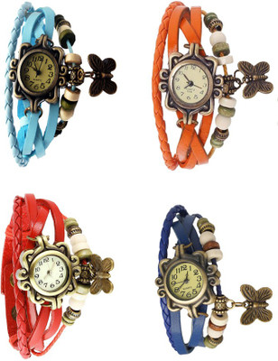 NS18 Vintage Butterfly Rakhi Combo of 4 Sky Blue, Red, Orange And Blue Watch - For Women
NS18 Vintage Butterfly Rakhi Combo of 4 Sky Blue, Red, Orange And Blue Watch - For Women