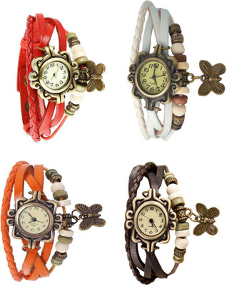 NS18 Vintage Butterfly Rakhi Combo of 4 Red, Orange, White And Brown Watch - For Women
NS18 Vintage Butterfly Rakhi Combo of 4 Red, Orange, White And Brown Watch - For Women
