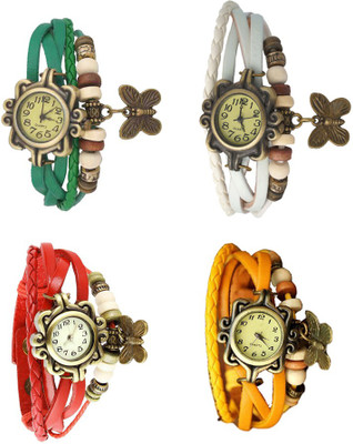NS18 Vintage Butterfly Rakhi Combo of 4 Green, Red, White And Yellow Watch - For Women
NS18 Vintage Butterfly Rakhi Combo of 4 Green, Red, White And Yellow Watch - For Women