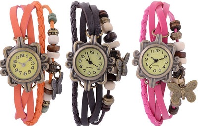 Rokcy Vintage Look Butterfly Analogue Beige Dial Girls' Watch Combo, Pack of 3 - BFLY_BROP Watch - For Girls
Rokcy Vintage Look Butterfly Analogue Beige Dial Girls' Watch Combo, Pack of 3 - BFLY_BROP Watch - For Girls