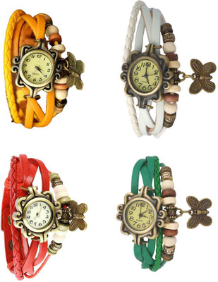 NS18 Vintage Butterfly Rakhi Combo of 4 Yellow, Red, White And Green Watch - For Women
NS18 Vintage Butterfly Rakhi Combo of 4 Yellow, Red, White And Green Watch - For Women