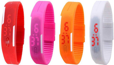 Kissu Led Magnet Band Combo of 4 Red, Pink, Orange And White Watch - For Men & Women
Kissu Led Magnet Band Combo of 4 Red, Pink, Orange And White Watch - For Men & Women