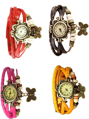 NS18 Vintage Butterfly Rakhi Combo of 4 Red, Pink, Brown And Yellow Watch - For Women
NS18 Vintage Butterfly Rakhi Combo of 4 Red, Pink, Brown And Yellow Watch - For Women