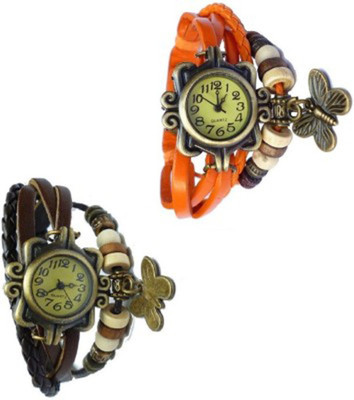 YASHMIT BRACELET BUTTERFLY BROWN ORANGE YE-4372 Watch - For Women