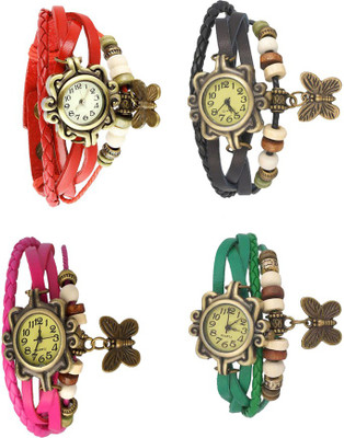 NS18 Vintage Butterfly Rakhi Combo of 4 Red, Pink, Black And Green Watch - For Women
NS18 Vintage Butterfly Rakhi Combo of 4 Red, Pink, Black And Green Watch - For Women