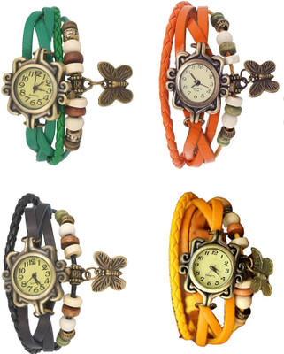 NS18 Vintage Butterfly Rakhi Combo of 4 Green, Black, Orange And Yellow Watch - For Women
NS18 Vintage Butterfly Rakhi Combo of 4 Green, Black, Orange And Yellow Watch - For Women