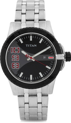 Titan 9442KM01 Purple Watch - For Men