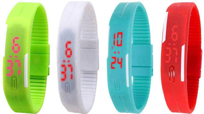 Kissu Led Magnet Band Combo of 4 Green, White, Sky Blue And Red Watch - For Men & Women
Kissu Led Magnet Band Combo of 4 Green, White, Sky Blue And Red Watch - For Men & Women