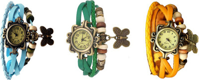 NS18 Vintage Butterfly Rakhi Combo of 3 Sky Blue, Green And Yellow Watch - For Women
NS18 Vintage Butterfly Rakhi Combo of 3 Sky Blue, Green And Yellow Watch - For Women
