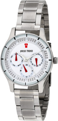 Swiss Trend ST2176 Silver Stainless Steel Chronograph Watch - For Women
Swiss Trend ST2176 Silver Stainless Steel Chronograph Watch - For Women