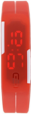 Srushti Art Jewelry MegnetBelt_RedLed1 Watch - For Men & Women