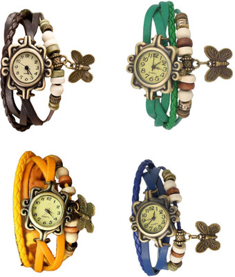 NS18 Vintage Butterfly Rakhi Combo of 4 Brown, Yellow, Green And Blue Watch - For Women
NS18 Vintage Butterfly Rakhi Combo of 4 Brown, Yellow, Green And Blue Watch - For Women