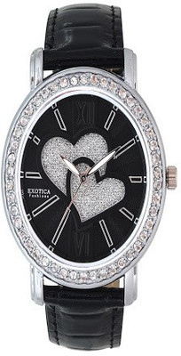 Exotica Fashions New-EFL-70-H-Black Basic Watch - For Women