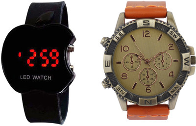 COSMIC ORANGE LEATHER STRAP ANALOG MEN WATCH HAVING STYLISH DESIGNS ON DIAL WITH FREE BLACK APPLE LED Watch - For Men
COSMIC ORANGE LEATHER STRAP ANALOG MEN WATCH HAVING STYLISH DESIGNS ON DIAL WITH FREE BLACK APPLE LED Watch - For Men