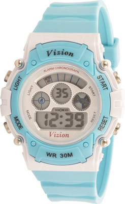 Vizion 8552B-6BLUE Sports Series Watch - For Boys