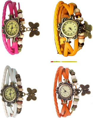 NS18 Vintage Butterfly Rakhi Combo of 4 Pink, White, Yellow And Orange Watch - For Women
NS18 Vintage Butterfly Rakhi Combo of 4 Pink, White, Yellow And Orange Watch - For Women